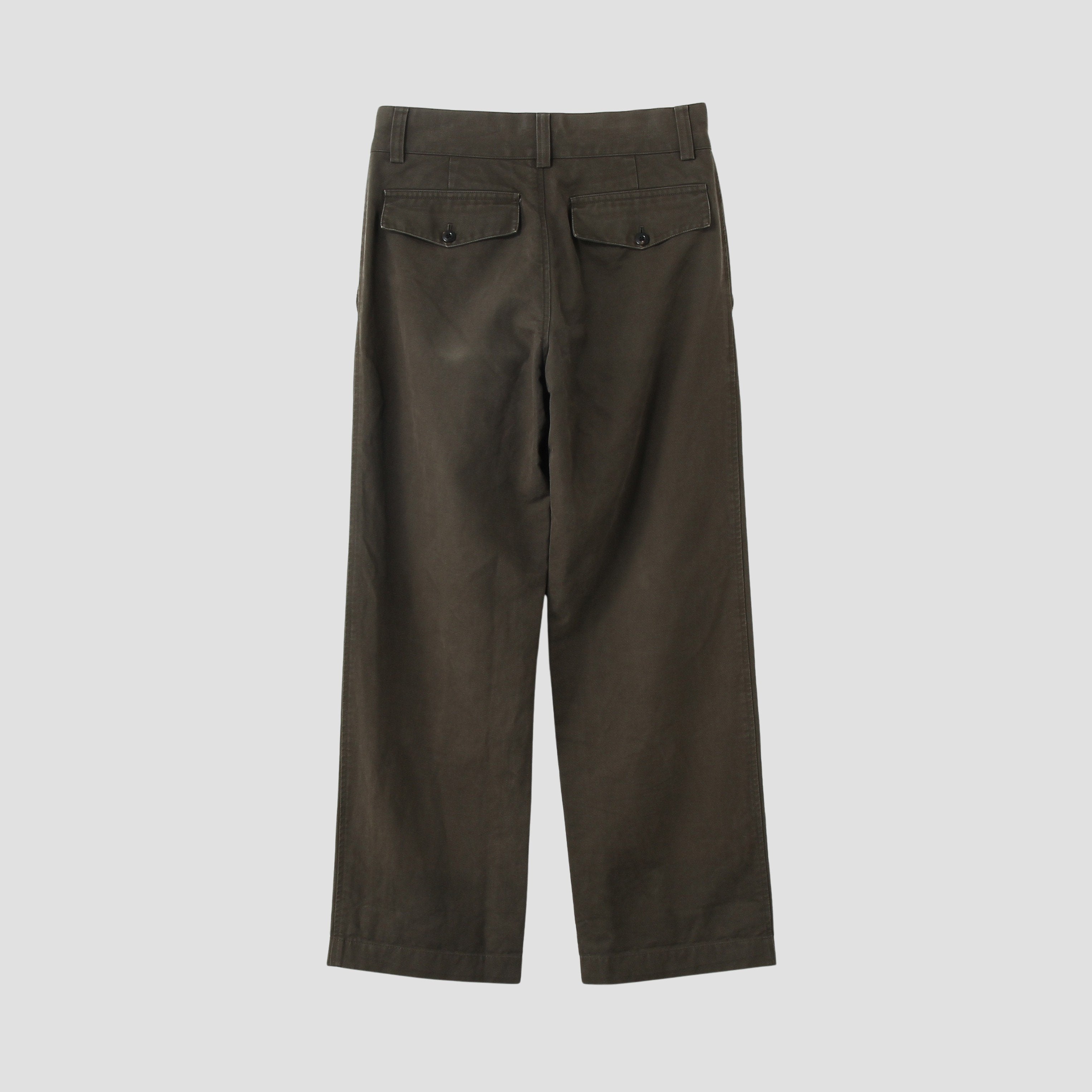 MARGARET HOWELL | BRUSHED COTTON LINEN TROUSERS | トラウザーズ