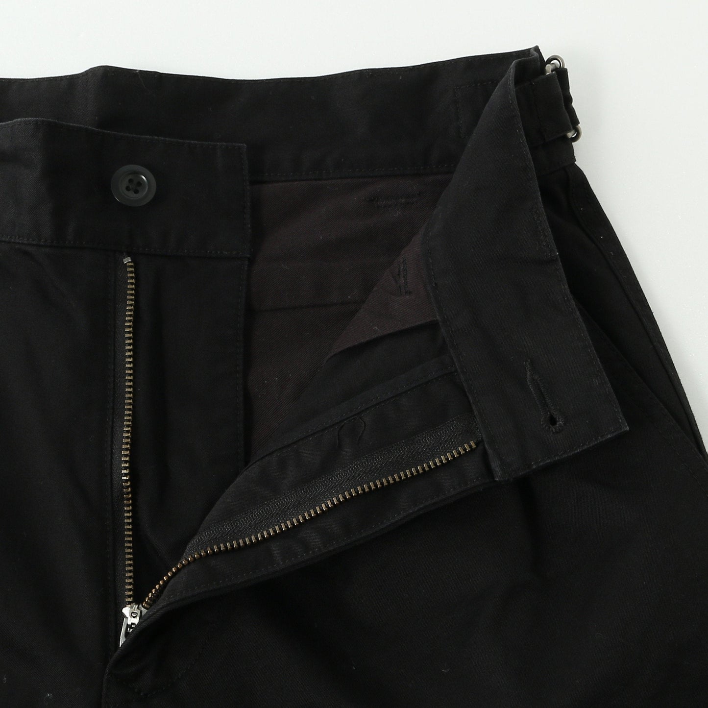 WASHED CHINO COTTON TROUSERS