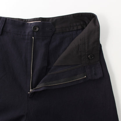 COTTON LINEN TWILL TROUSERS