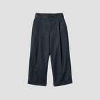 MORNING STRIPE WOOL TWILL TROUSERS