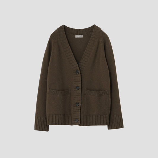 TWISTED CASHMERE WOOL CARDIGAN KNIT