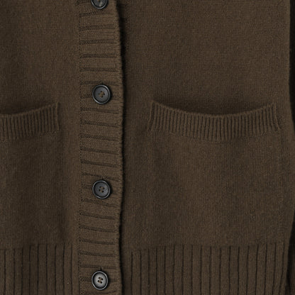 TWISTED CASHMERE WOOL CARDIGAN KNIT