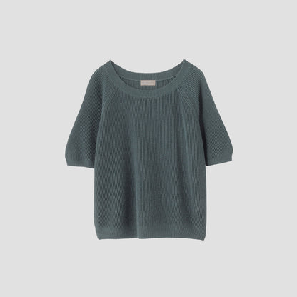 RIBBED LINEN KNIT