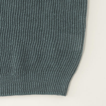 RIBBED LINEN KNIT