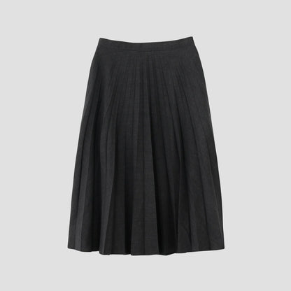 PRINCE OF WALES CHECK WOOL BLEND SKIRT