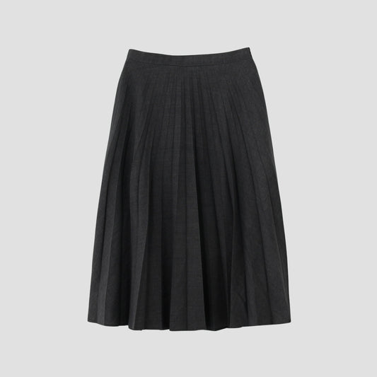 PRINCE OF WALES CHECK WOOL BLEND SKIRT