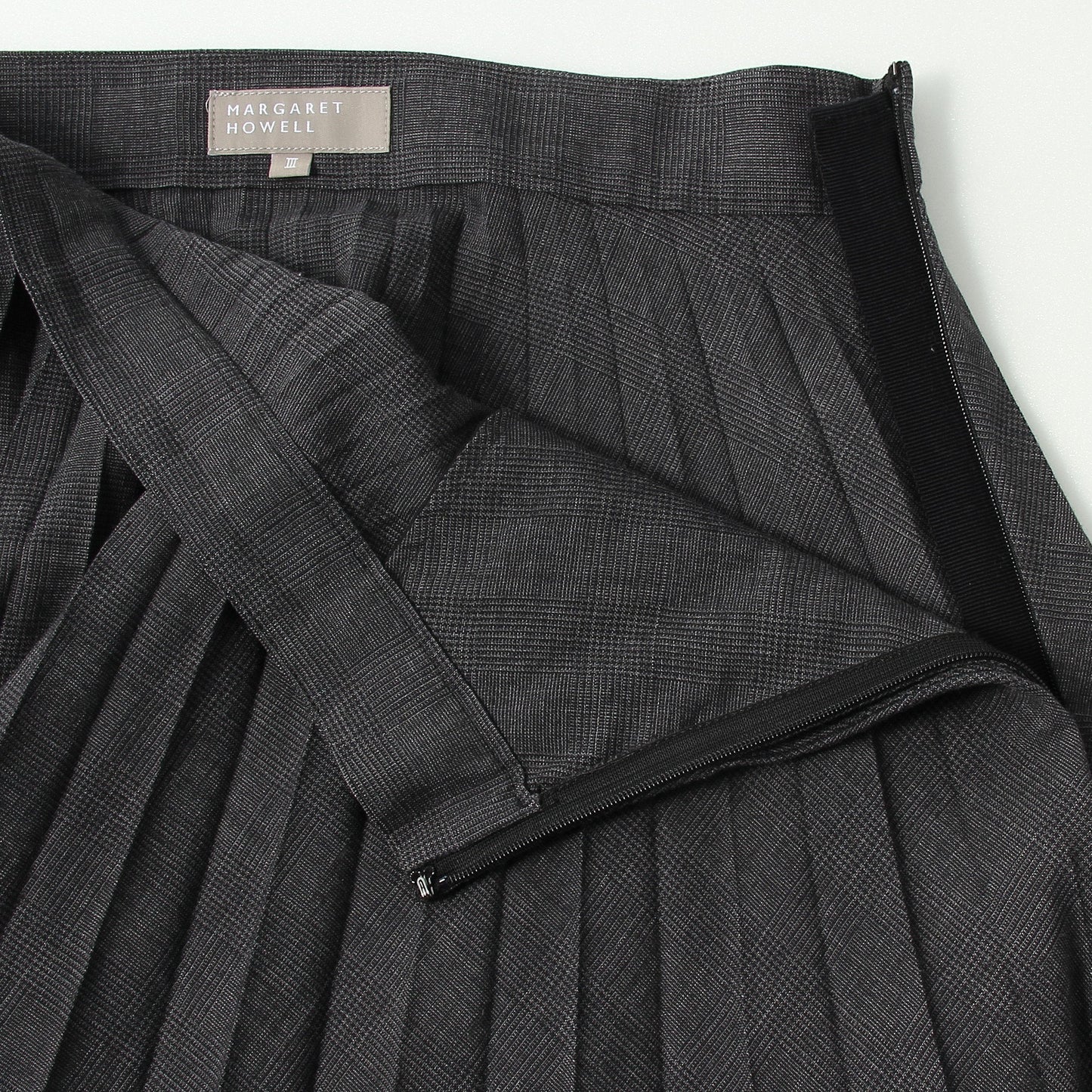 PRINCE OF WALES CHECK WOOL BLEND SKIRT
