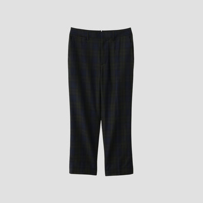 WOOL BLACKWATCH TROUSERS