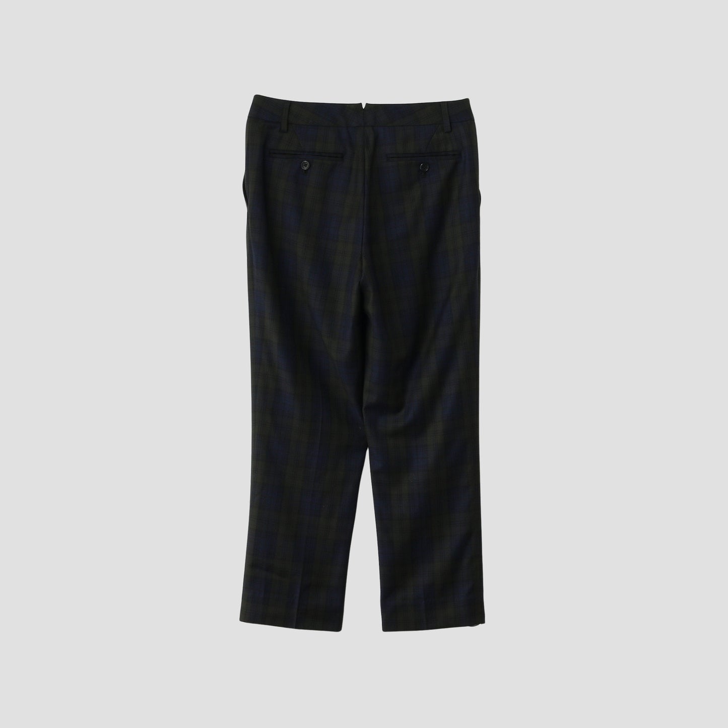 WOOL BLACKWATCH TROUSERS