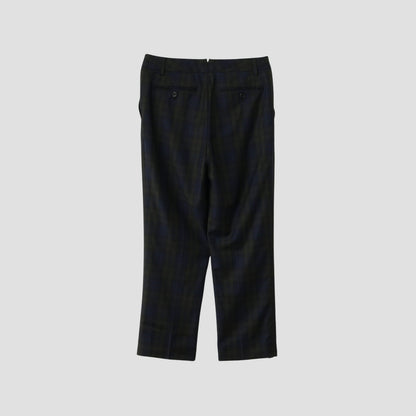 WOOL BLACKWATCH TROUSERS
