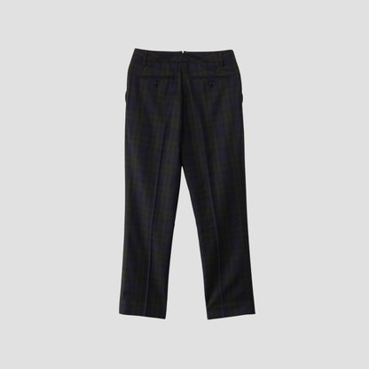 WOOL BLACKWATCH TROUSERS