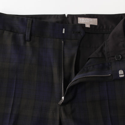 WOOL BLACKWATCH TROUSERS