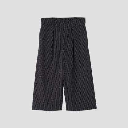 COTTON LINEN STRIPE TROUSERS