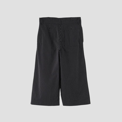 COTTON LINEN STRIPE TROUSERS