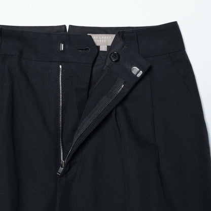 COTTON LINEN OXFORD TROUSERS