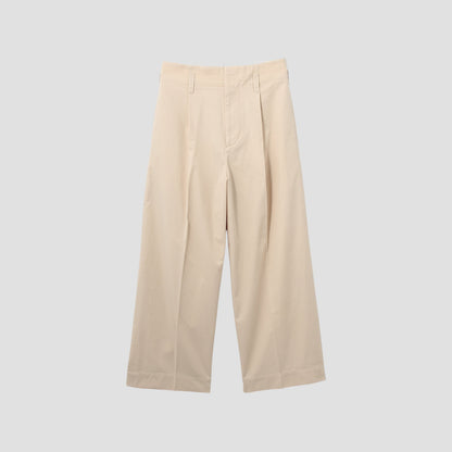 COTTON GABARDINE TROUSERS