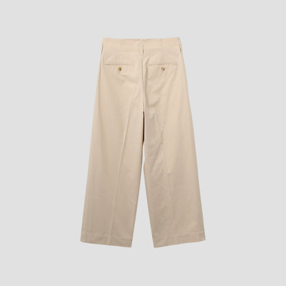 COTTON GABARDINE TROUSERS