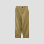 IRREGULAR COTTON CANVAS TROUSERS