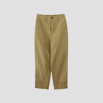 IRREGULAR COTTON CANVAS TROUSERS