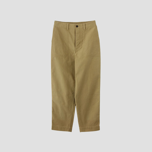 IRREGULAR COTTON CANVAS TROUSERS