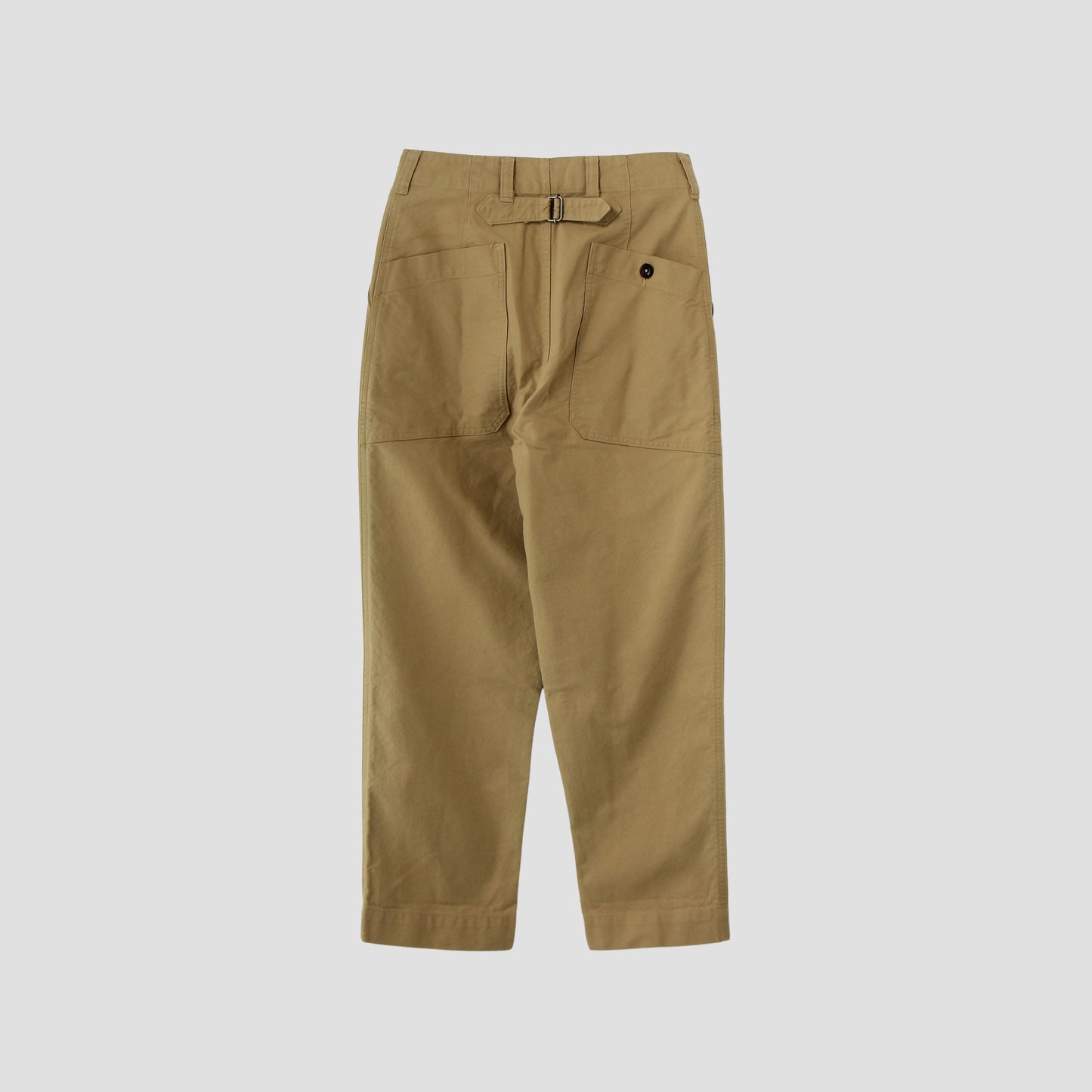 IRREGULAR COTTON CANVAS TROUSERS