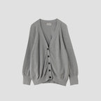 RELAXED V NECK CARDIGAN KNIT