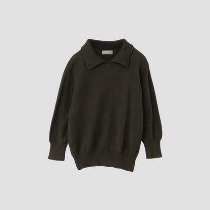 COTTON POLO JUMPER KNIT