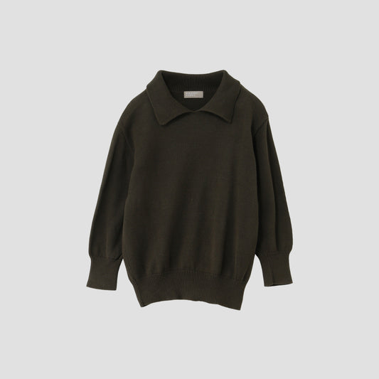 COTTON POLO JUMPER KNIT