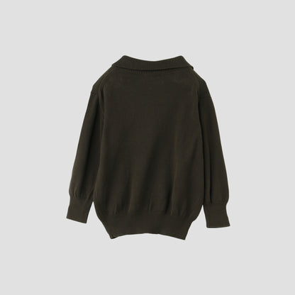 COTTON POLO JUMPER KNIT