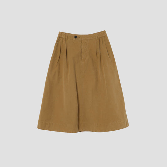 WASHED COTTON POPLIN SKIRT