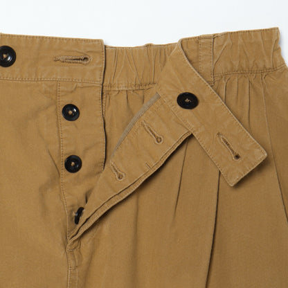 WASHED COTTON POPLIN SKIRT