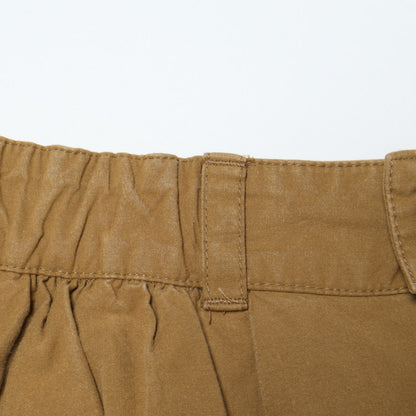 WASHED COTTON POPLIN SKIRT