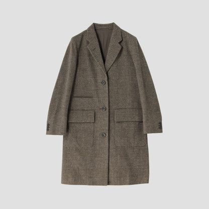 CHECK WOOL COAT