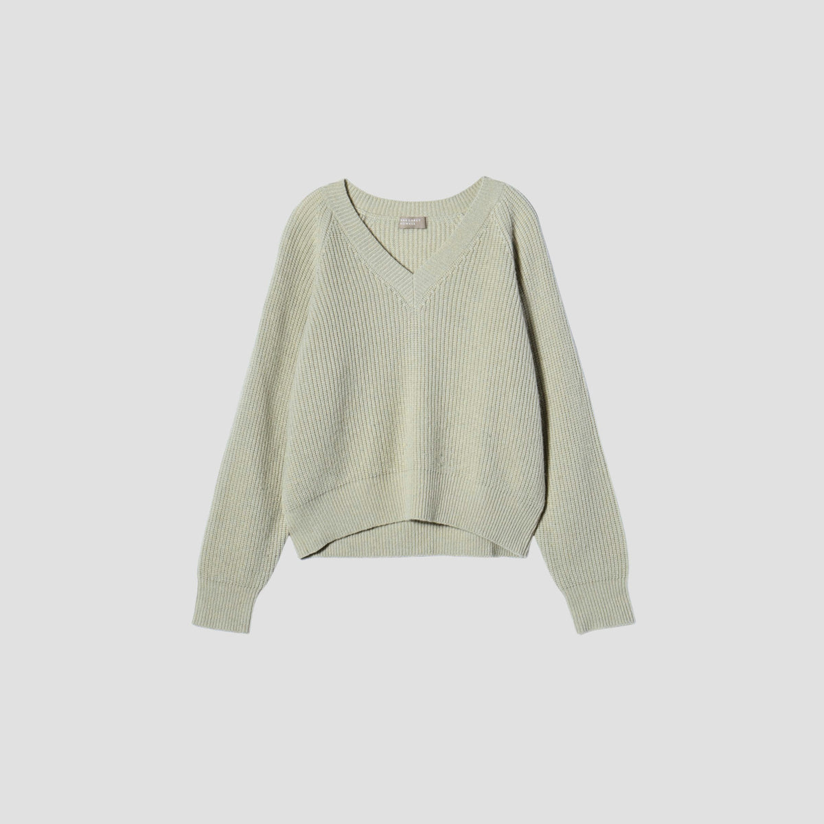 WOOL CASHMERE SILK V NECK JUMP KNIT
