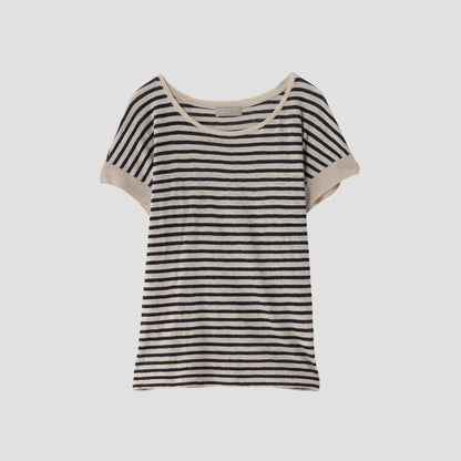 LINEN STRIPE JERSEY