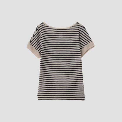 LINEN STRIPE JERSEY
