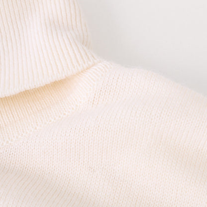 FINE WOOL TURTLE NECK KNIT