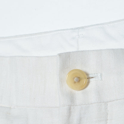 COTTON LINEN TWILL TROUSERS