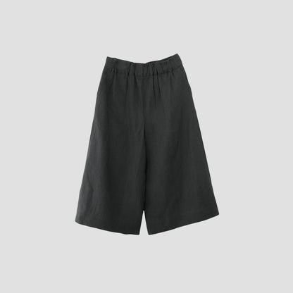 COATED LINEN PLAINWEAVE TROUSERS