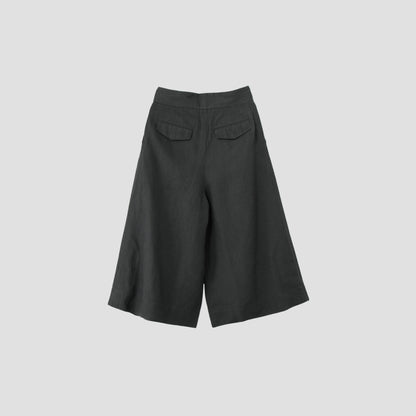 COATED LINEN PLAINWEAVE TROUSERS