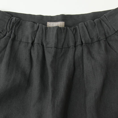 COATED LINEN PLAINWEAVE TROUSERS