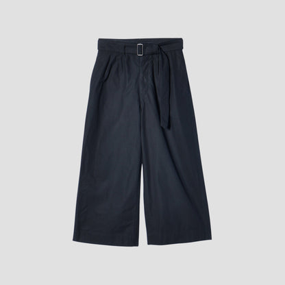 CRISP COTTON PLAINWEAVE TROUSERS