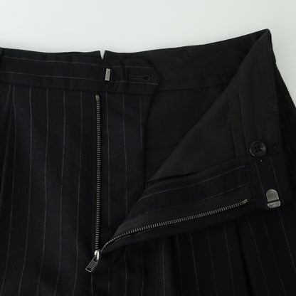 FINE PINSTRIPE WOOL TROUSERS