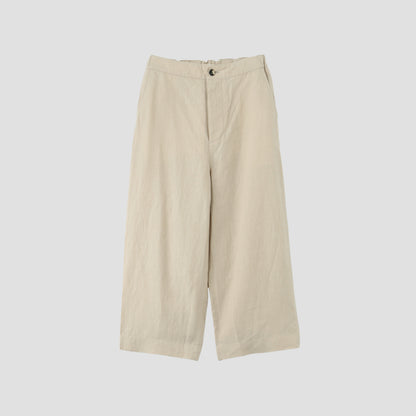 HIGH DENSE LINEN TROUSERS
