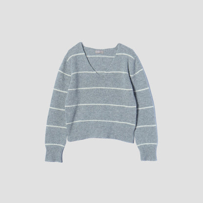 STRIPE WOOL JUMPER KNIT