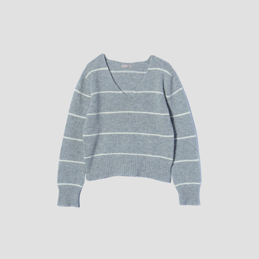 STRIPE WOOL JUMPER KNIT