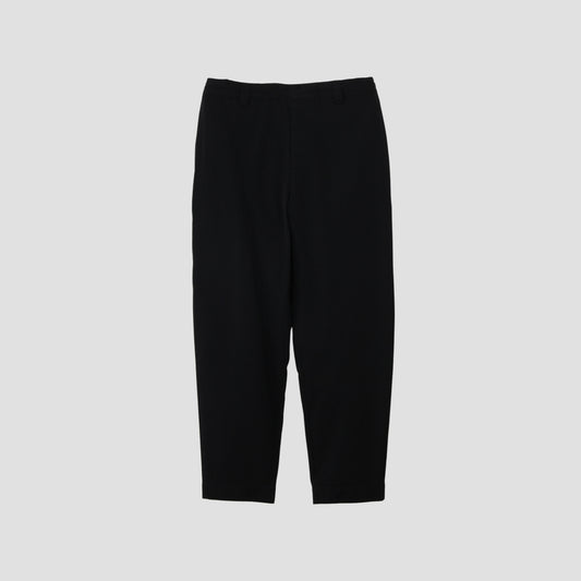WOOL COTTON TWILL TROUSERS