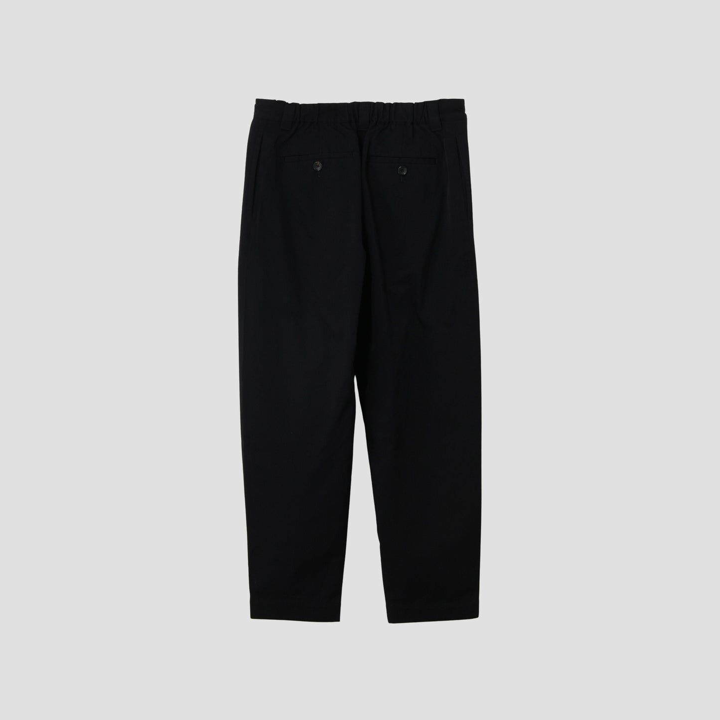 WOOL COTTON TWILL TROUSERS