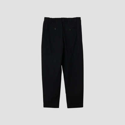 WOOL COTTON TWILL TROUSERS