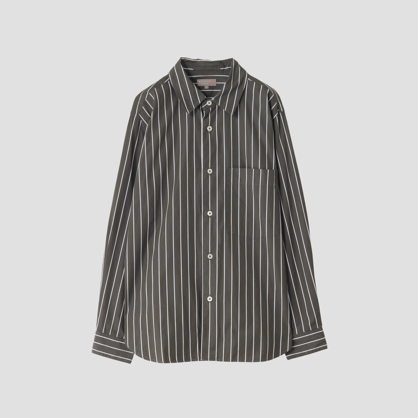 GRAPHIC STRIPE COTTON SHIRT